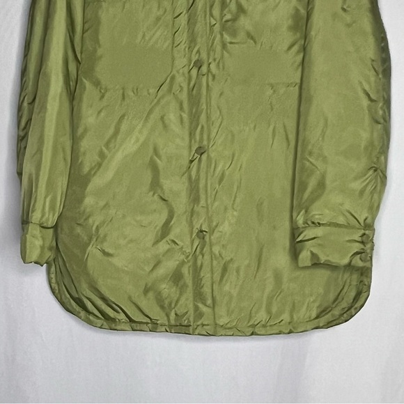 Forever 21 Lightweight Winter Jacket Dolphin Hem Pockets Green Size Medium - Picture 5 of 16